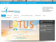 Tablet Screenshot of inventivedentalsolutions.com